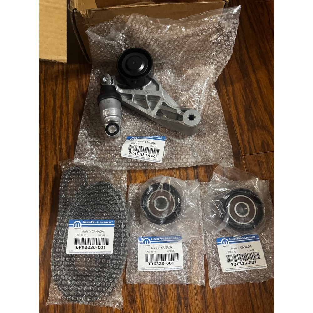 Mopar Serpentine Belt Tensioner Idler Pulley Kit Jeep Wrangler JK 3.6L V6 12-18